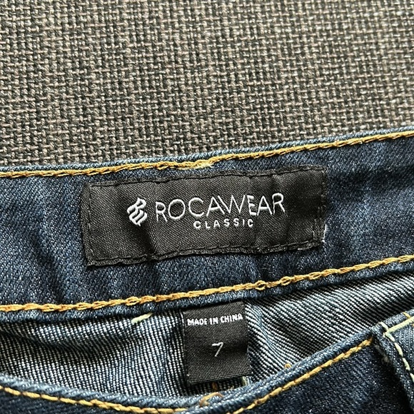Vintage Rocawear Blue Jeans Size 7 - Picture 8 of 16